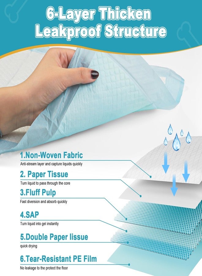 CAILOS Rabbit Pee Pads, Disposable Super Absorbent Diaper, Pet Toilet/Potty Training Pads for Guinea Pigs, Hedgehog, Hamsters, Chinchillas, Cats, and Other Small Animals (33×45CM-100 Counts) - Image 3